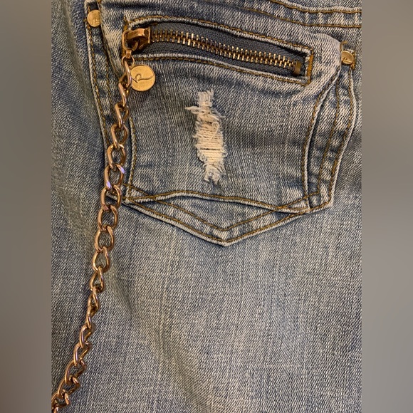 Rocawear skinny chain jeans light wash women’s size 11 - Picture 5 of 14